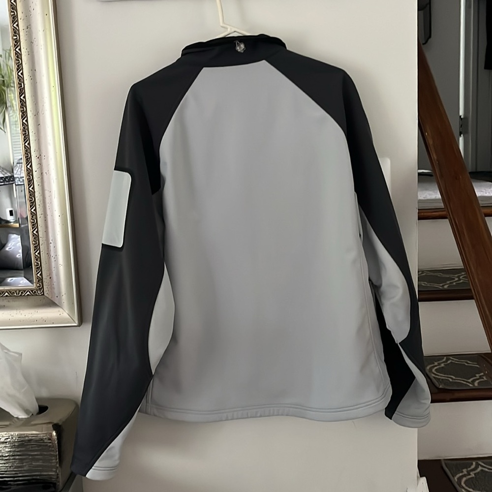 L.L. Bean Fleece lined neoprene wind breaker jacket - L - EUC - Picture 2 of 5